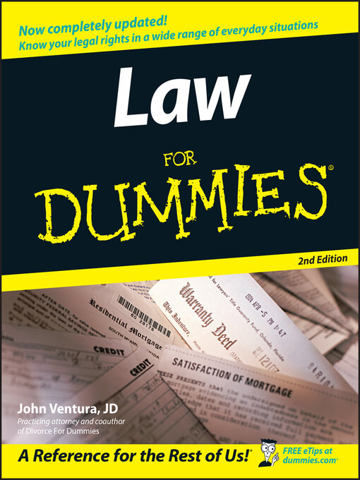 Title details for Law For Dummies by John Ventura - Available